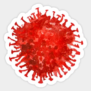 Corona Virus Sticker